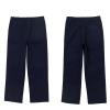JEEYJOO Boys Kids Trousers Elastic Waist Chino Pants School Uniform Pull On Smart Dress Pants Navy Blue 10 Years view 3