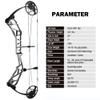 ZSHJGJR Compound Bow Kit, Hunting and Target, Limb Made in USA,BCY String; Draw Weight 19-70 lbs, Draw Length 19-30", IBO 320FPS, Package with Archery Hunting Accessories (Grey) view 2