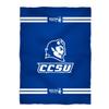 Central Connecticut State University Fleece Throw Blanket Sofa Bedding for Living Room - Ultra Soft Plush Warm & Cozy Blanket for Kids Teenager College Students 40"x58" view 1