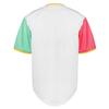 TKJPYWYH Blank Baseball Jersey Button Down Shirts,Men's Hip Hop Plain Short Sleeve Sports T Shirts S-3XL(White-Pink-Green,Medium) view 3