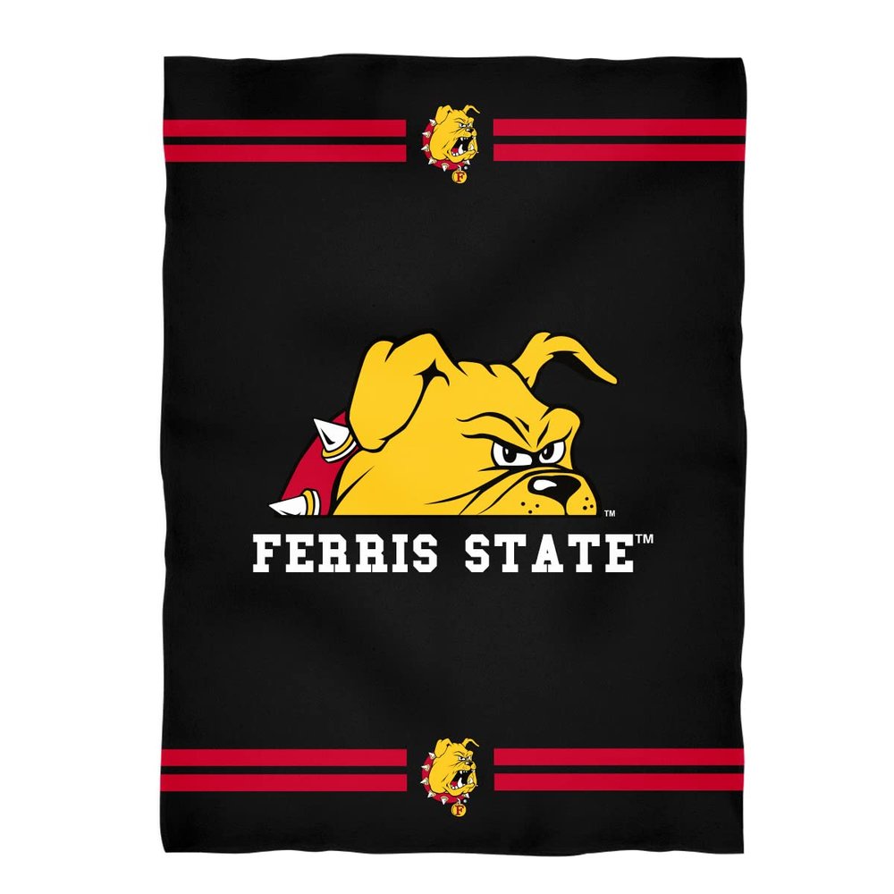 Ferris State University Fleece Throw Blanket Sofa Bedding for Living Room - Ultra Soft Plush Warm & Cozy Blanket for Kids Teenager College Students 40"x58"