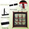 MiniTang Baseball Pitching Target Net - 9 Pockets Portable Softball Hitting Training Aid - 4x4 FT Stable Iron Frame with Carry Bag for Backyard Indoor Outdoor Practice view 3