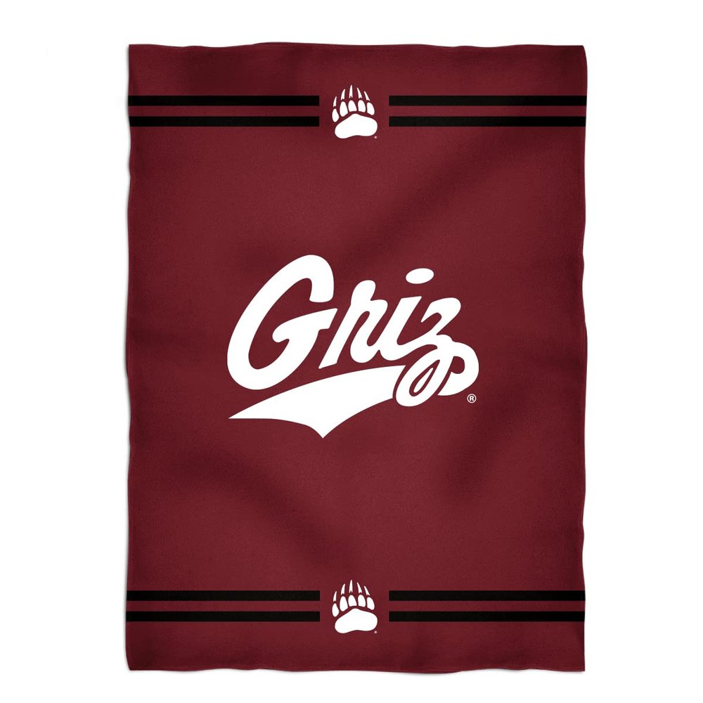The University of Montana Fleece Throw Blanket Sofa Bedding for Living Room - Ultra Soft Plush Warm & Cozy Blanket for Kids Teenager College Students 40"x58"