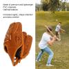 PVC Brown Baseball Pitcher Mitt to Protecting Your Hands , Sport Baseball Gloves , for babies Teenagers Adults To freight Baseball (12 . 5 inch) , Sport Baseball Gloves Baseball Pitcher Mitt Baseball view 3