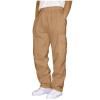 DIYAGO Cargo Sweatpants for Men Heavyweight Jogger Open Bottom Trousers Baggy Adjustable Streetwear Sweatpants Hip Hop Straight Leg Winter Warm Cargo Pants Athletic Fit Stretch Waist Track Pants view 1