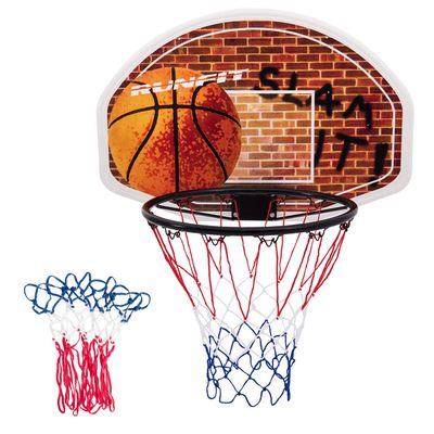Giantex Basketball Hoop for Door, 29 X 20 Inch Hanging Basketball Board with Net, Indoor Outdoor Wall Mount Basketball Hoop for Kids Adults Teens Family Games Home Office Door
