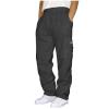 DIYAGO Cargo Sweatpants for Men Heavyweight Jogger Open Bottom Trousers Baggy Adjustable Streetwear Sweatpants Hip Hop Straight Leg Winter Warm Cargo Pants Athletic Fit Stretch Waist Track Pants view 1