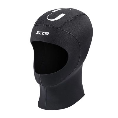 clhjinruoliu 5MM Neoprene Diving Hood Stretch Wetsuit Hat for Men Women, Winter Warm Head Cover Helmet Underwater Swimming Surf Kayak,XXL