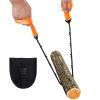 Sucrain Pocket Chainsaw with Paracord Handle, Folding Chain Hand Saw, Emergency Outdoor Survival Gear for Camping, Hunting, Hiking, Cutting Wood & Tree (Orange, 11 Teeth, 24'' Long) view 4