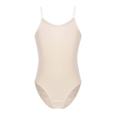 Kvysinly Kids Girls Seamless Camisole Ballet Dance Gymnastics Leotard Undergarment Yoga Unitard Bodysuit Dance wear Nude 15-16 Years
