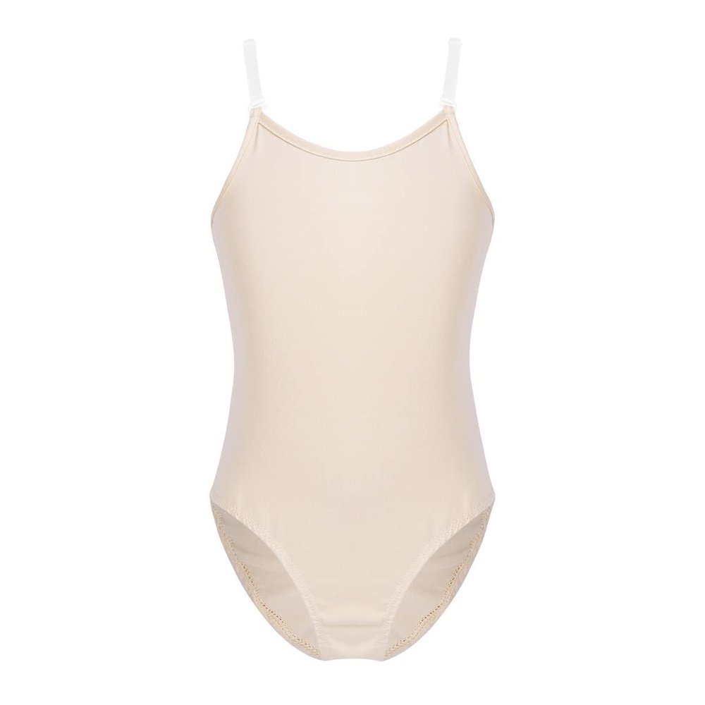 Kvysinly Kids Girls Seamless Camisole Ballet Dance Gymnastics Leotard Undergarment Yoga Unitard Bodysuit Dance wear Nude 15-16 Years
