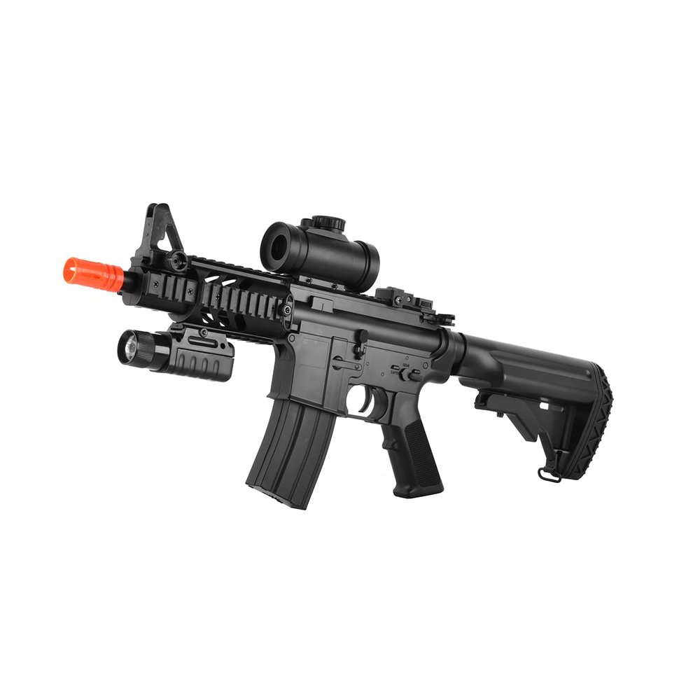 ASG DS4 CQB Airsoft LPEG AEG w/Red Dot & Tactical Flashlight