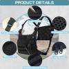Tactical Chest Pack Running Bag: Outdoor Sports Lightweight Adjustable Vest - Hiking Workout Ski Jogging EDC Utility Bag with Phone Holder for Men Women Black view 2