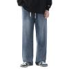 DIYAGO Jeans for Men Relaxed Fit Straight Leg Trendy Athletic Denim Pants Hip Hop Western Design Spring Jean Trousers Original Black Jeans Baggy Teenager Big and Tall Streetwear Wide Leg Jeans view 1