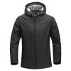 DGHM-JLMY Men's Casual Windproof Sports Zipper Hood Water Resistant Hooded Hiking Jackets Hoodie Tactical Softshell Coat (Black,Small) view 1