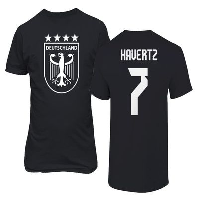 Germany Soccer Fans #7 Havertz Football Gift Adult Unisex T-Shirt (Black, 3X-Large)
