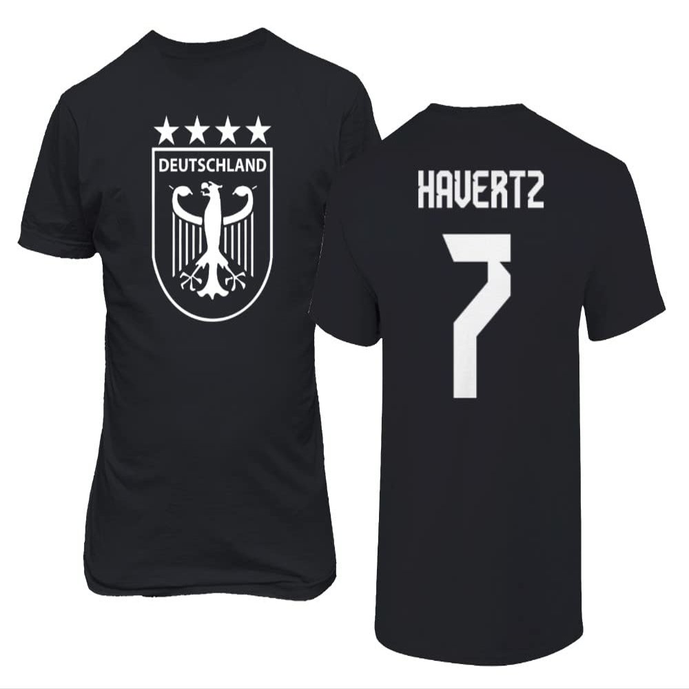Germany Soccer Fans #7 Havertz Football Gift Adult Unisex T-Shirt (Black, 3X-Large)
