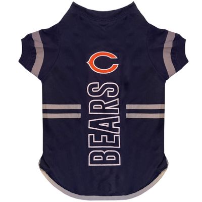 Pets First NFL Chicago Bears Dog T-Shirt, Football Dogs & Cats Shirt - Durable Sports PET TEE - 3 Sizes, NFL PET Outfit, Reflective TEE Shirt in Team Color, Cool Football Dog Tee