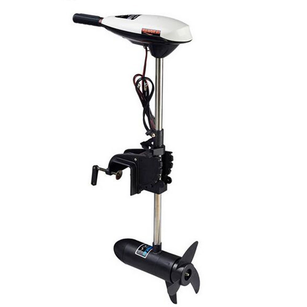 65lb Thrust Trolling Motor 12V Electric Outboard Motor Electric Trolling Motor Kayak Motor 7 Gears Boat Fishing Motor, 35" Shaft