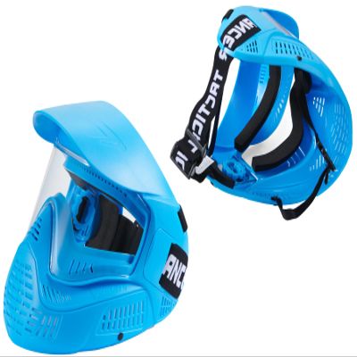 Lancer Tactical High Strength Polyethylene Full Face Airsoft Paintball Mask with Visor
