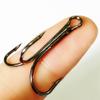 50pcs Treble Fishing Hooks Kit High Carbon Steel Hooks Strong Sharp Round Bend for Lures Baits Saltwater Fishing (4#) view 3