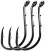 50pcs Baitholder Fishing Hooks Barbed Fishing Jig Hooks Offset Octopus Hooks Strong Sharp High Carbon Steel Bait Holder Hooks for Freshwater Saltwater Fishing (5/0) view 1