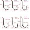 50pcs Baitholder Fishing Hooks Barbed Fishing Jig Hooks Offset Octopus Hooks Strong Sharp High Carbon Steel Bait Holder Hooks for Freshwater Saltwater Fishing (5/0) view 2