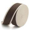 CRAFTMEMORE 1 1/2 Inches Cotton Webbing Strap, Two Tone Heavy Webbing for Arts and Crafts, Luxury Bag Strap (50 Yards, Brown-Ivory) view 2