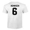Germany Soccer Fans #6 Kimmich Football Gift Adult Unisex T-Shirt (White, 5X-Large) view 3