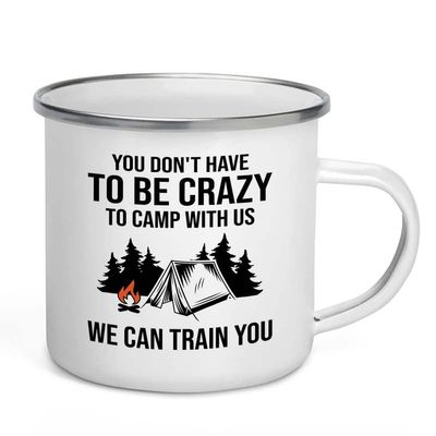 Flairy Land Camper Camper Mug 12oz - Crzy Camp Train You A - Scout Explorer Adventurer Traveler Outdoor Camping Camper Van Campsite Road Trip Truck