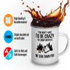 Flairy Land Camper Camper Mug 12oz - Crzy Camp Train You A - Scout Explorer Adventurer Traveler Outdoor Camping Camper Van Campsite Road Trip Truck view 3