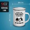 Flairy Land Camper Camper Mug 12oz - Crzy Camp Train You A - Scout Explorer Adventurer Traveler Outdoor Camping Camper Van Campsite Road Trip Truck view 4