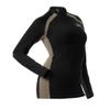 DOING SOMETHING GREAT Women's D-Tech Crewneck Hunting Base Layer Shirts (Black/Stone, X-Large) view 2
