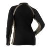 DOING SOMETHING GREAT Women's D-Tech Crewneck Hunting Base Layer Shirts (Black/Stone, X-Large) view 4