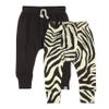 HonestBaby Baby Organic Cotton Honest Pants Multi Pack, 2-Pack Brown Zebra, 0-3 Months,Infant view 1