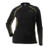 DOING SOMETHING GREAT Women's D-Tech Crewneck Hunting Base Layer Shirts (Black/Olive, Small) view 1