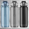 Printbox Merch Custom Water Bottle with Straw, Customized Water Bottle, Water Bottle Customized Name Personalized (Blue - Plain) view 3