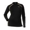 DOING SOMETHING GREAT Women's D-Tech Crewneck Hunting Base Layer Shirts (Black/Stone, X-Small) view 1