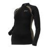 DOING SOMETHING GREAT Women's D-Tech Crewneck Hunting Base Layer Shirts (Black/Stone, X-Small) view 3