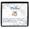 zapbest Love Dancing Necklace Luxury Box Thank You Mom, Mothers Day Necklace, Birthday Necklace For Mother, Anniversary Necklace For mom, From Daughter, Son view 1