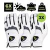 HIRZL Trust Hybrid  Mens All Weather Golf Glove | Kangaroo Leather | Ultimate Grip and Ergonomic Fit | Small, Worn on Left Hand - (Pack of 3) view 2