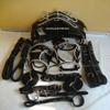 AMAZING HORSE STUFF Double Horse Nylon Driving Harness in Black with White Trim (Full, Cob, Pony, Shetland & Mini) (Mini) view 1