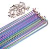 10pcs 14G Mountain Road Bike Bicycle Rainbow Spoke Wire Vacuum Plating Rainbow 304 Stainless Steel Spokes (Color : 271mm-10pcs)