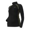 DOING SOMETHING GREAT Women's D-Tech 1/4 Zip Base Layer Hunting Shirts (Black/Olive, Large) view 3