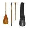 NIXY Full Carbon Fiber SUP Paddle  Adjustable 3 Piece Pro Paddle with ABS Blade Edge for Stand Up Paddle Board  Durable, Lightweight Floating Paddle (Yellow, Large - 94 sq in. Blade) view 3