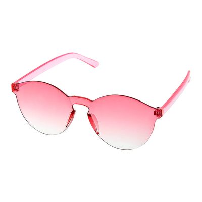 Fun Express Pink Rimless Sunglasses, 12 Pieces