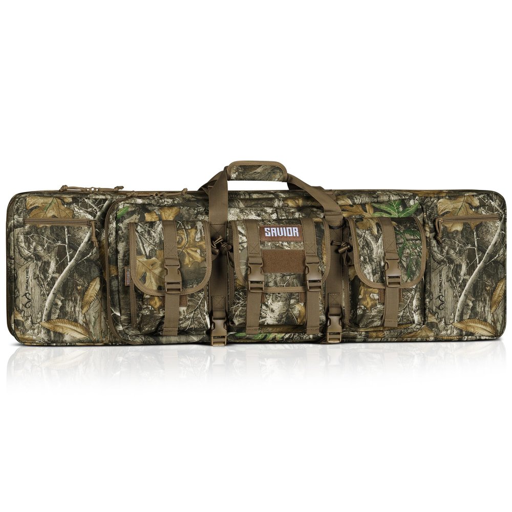 Savior Equipment American Classic Tactical Double Long Gun Bag Pistol Transportation Case w/Backpack Strap, 36 Inch Edge