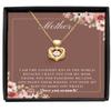 Heart Knot Gold Necklace Luxury Box Mother Heart Knot Necklace Gift view 1