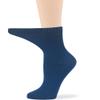 7BIGSTARS KINGDOM Women's Viscose from Bamboo Diabetic Quarter Socks, Non-Binding - 4 Pack Large - Solid Casual Seamless - Sock Size 10-12 Shoe Size 8-12 L Dark Navy, Burgundy, Light Navy, Denim Blue view 4