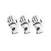 HIRZL Trust Hybrid  Mens All Weather Golf Glove | Kangaroo Leather | Ultimate Grip and Ergonomic Fit | (White/Black) Worn on Left Hand | Large, (Pack of 3) view 1